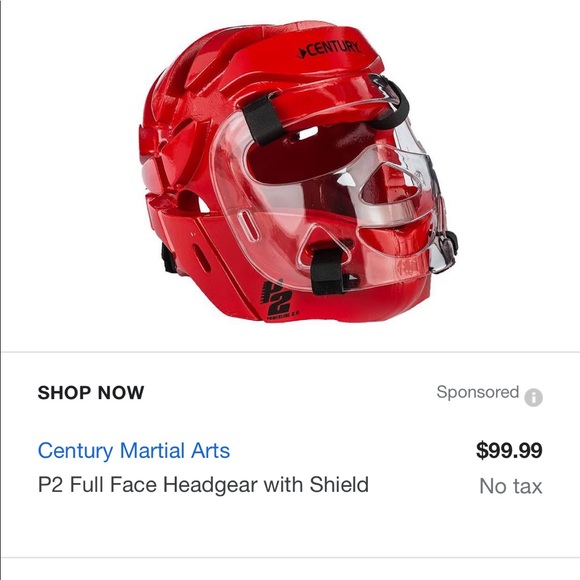 Century Accessories Century Martial Arts P2 Full Face Headgear